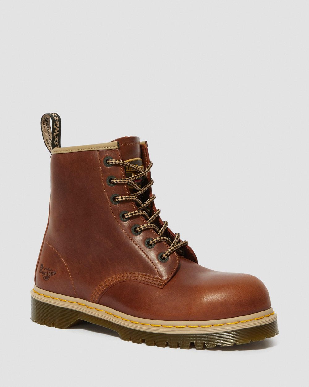 Dr Martens Icon 7b10 Steel Toe Pracovné Topánky Panske ( Tan ) SK 106-HJEACN